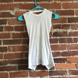 White tank top with open back